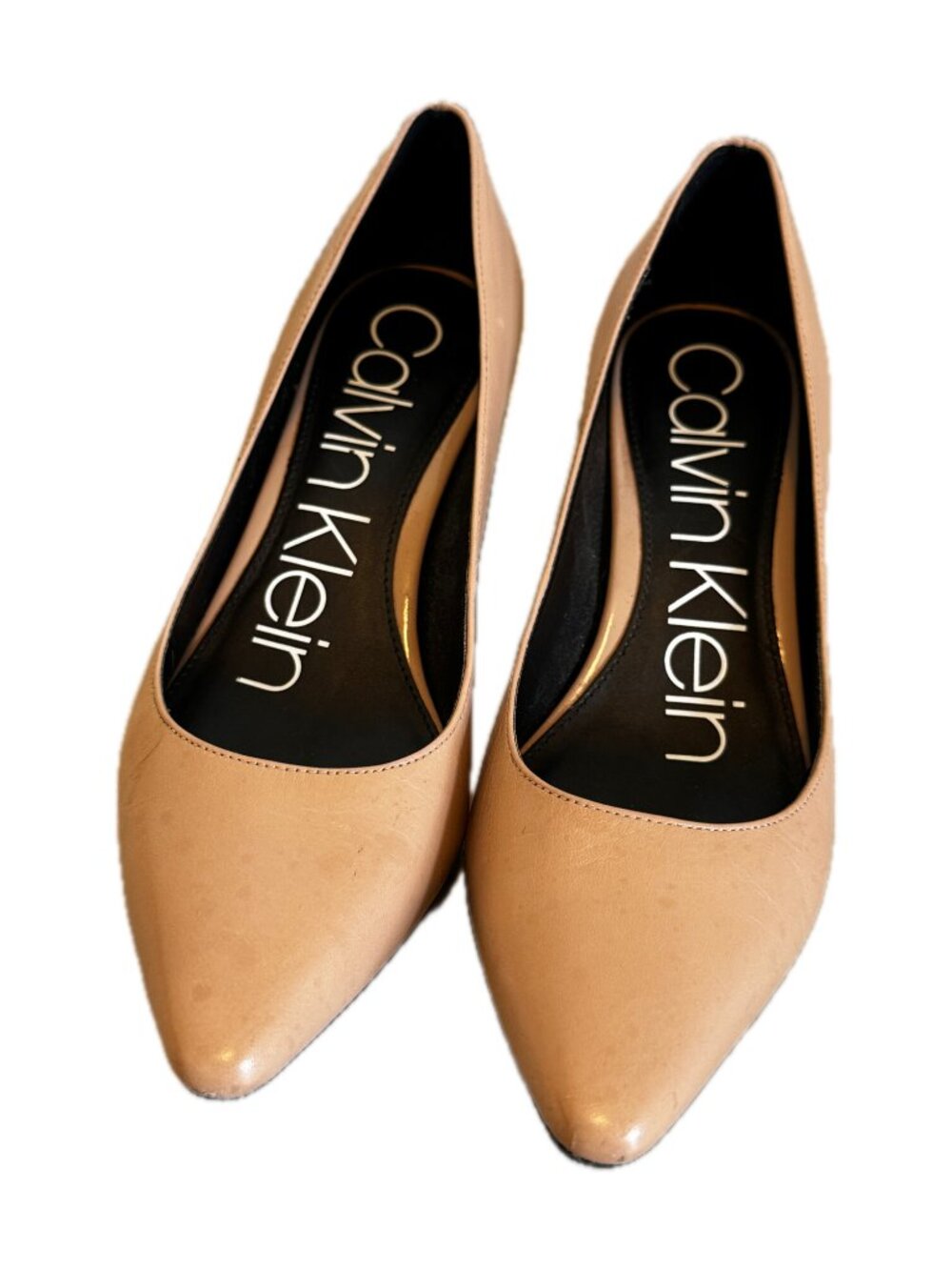 Calvin Klein Nita Pointy Toe Pump Desert Sand Size 5.5